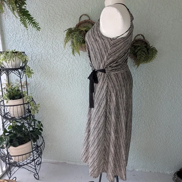 NWT sz L ANTHROPOLOGIE SALSOLA DRESS by Maeve, Cute & Comfy High Low Tie waist - Picture 5 of 10